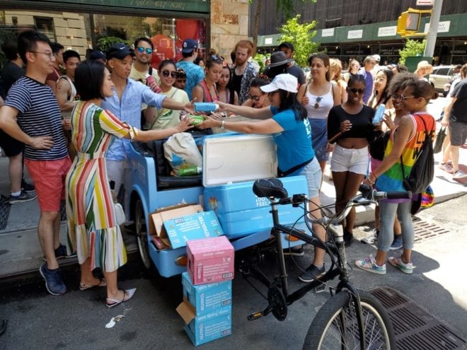 image-4 | Just Water Pedicab Campaign - Pride NYC | Promo Social